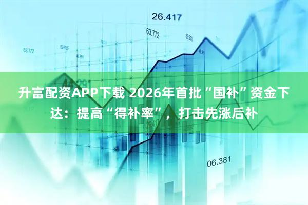 升富配资APP下载 2026年首批“国补”资金下达：提高“得补率”，打击先涨后补